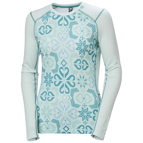 Helly-Hansen W Lifa Merino Midweight Graphic Crew Base Layer Crew